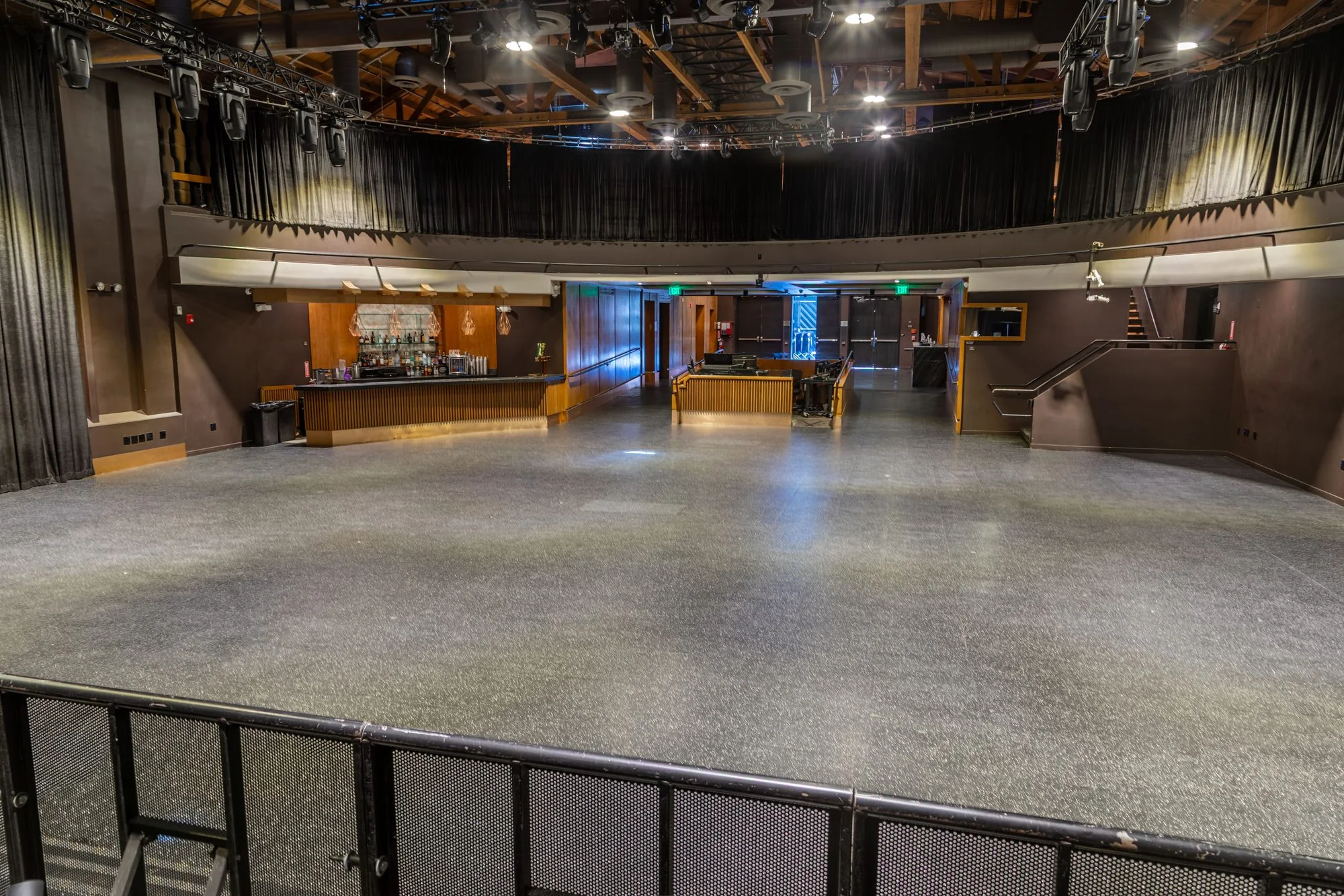 The theatre floor at The Vermont Hollywood looking back from the stage
